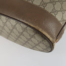 GUCCI GG Supreme Web Sherry Line Bag PVC Beige Gold 41 02 085 Auth 158845-13