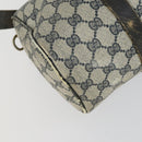 GUCCI GG Supreme Sherry Line Hand Bag PVC 2 Set Beige Navy Auth 158846-18