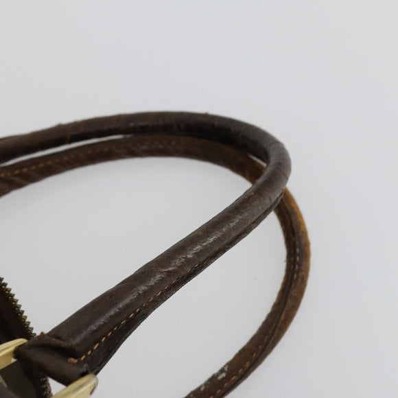 GUCCI GG Supreme Sherry Line Hand Bag PVC 2 Set Beige Navy Auth 158846