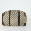 GUCCI GG Supreme Sherry Line Hand Bag PVC 2 Set Beige Navy Auth 158846-8