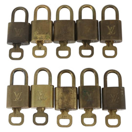 LOUIS VUITTON Padlock 10 Set Padlock metal Gold LV Auth 158848 - 0