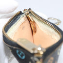 LOUIS VUITTON Multicolor Pochette Cles Coin Purse Black M13664 LV Auth 158853-11
