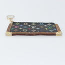 LOUIS VUITTON Multicolor Pochette Cles Coin Purse Black M13664 LV Auth 158853-6