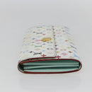 LOUIS VUITTON Multicolor Portefeuille Sarah Wallet White M93532 Auth 158855-3