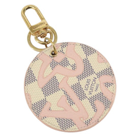 LOUIS VUITTON Damier Azur Porte Cre Taisienne Charm M61943 LV Auth 158856