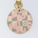 LOUIS VUITTON Damier Azur Porte Cre Taisienne Charm M61943 LV Auth 158856-4