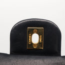 CHANEL Matelasse 25 Double Flap Chain Bag Lamb Skin Navy Gold CC Auth 158857SM-23