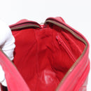 CHANEL Matelasse Chain Shoulder Bag Lamb Skin Red Gold CC Auth 158858-19