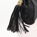 CHANEL Chain Matelasse Shoulder Bag Lamb Skin Black Gold CC Auth 158859V-19