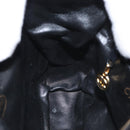 CHANEL Chain Matelasse Shoulder Bag Lamb Skin Black Gold CC Auth 158859V-22