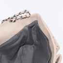 CHANEL Matelasse Chain Shoulder Bag Leather Beige CC Auth 158860-19