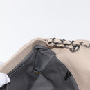 CHANEL Matelasse Chain Shoulder Bag Leather Beige CC Auth 158860-20