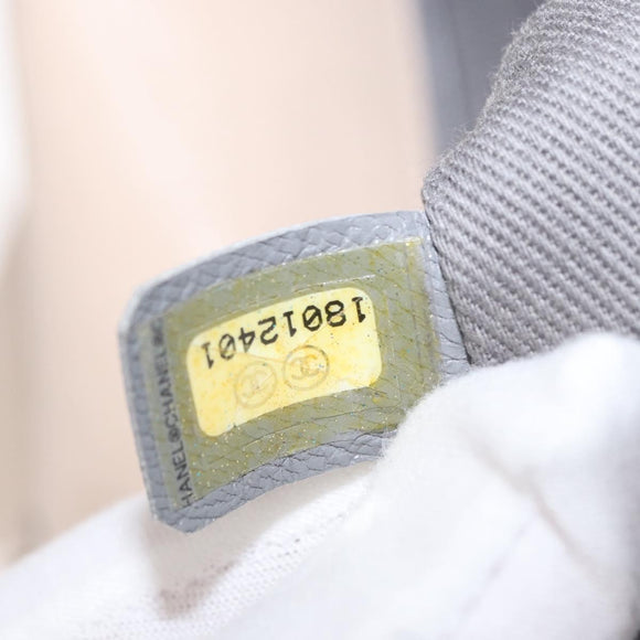 CHANEL Matelasse Chain Shoulder Bag Leather Beige CC Auth 158860