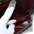 CHANEL Chain Double Flap Matelasse 23 Bag Lamb Skin Black Gold CC Auth 158862SM-33