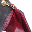 CHANEL Matelasse Chain Shoulder Bag Lamb Skin Gold Black CC Auth 158863SAV-23