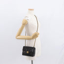 CHANEL Matelasse Chain Shoulder Bag Lamb Skin Gold Black CC Auth 158863SAV-28