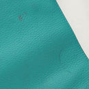 Christian Dior Diorissimo Bag Leather 2way Turquoise Blue Silver Auth 158870V-26