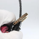 FENDI Zucchino Canvas Mamma Baguette Shoulder Bag Red Gold Auth 158873SM-14