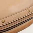 Chloe Nile Hand Bag Enamel 2way Beige Gold Auth 158874V-18