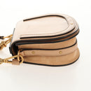 Chloe Nile Hand Bag Enamel 2way Beige Gold Auth 158874V-4