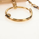 Chloe Nile Hand Bag Enamel 2way Beige Gold Auth 158874V-7