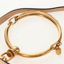 Chloe Nile Hand Bag Enamel 2way Beige Gold Auth 158874V-8