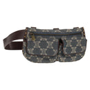 CELINE Paris Macadam Canvas Waist bag Blue Auth 158875V-1