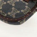 CELINE Paris Macadam Canvas Waist bag Blue Auth 158875V-14