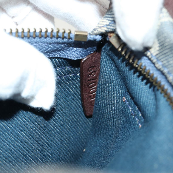 CELINE Paris Macadam Canvas Waist bag Blue Auth 158875V