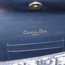 Christian Dior Trotter Canvas Saddle Waist bag Navy Gold Auth 158879SAM-15
