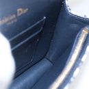 Christian Dior Trotter Canvas Saddle Waist bag Navy Gold Auth 158879SAM-17