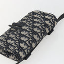 Christian Dior Trotter Canvas Saddle Waist bag Navy Gold Auth 158879SAM-6