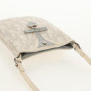 Christian Dior Trotter Romantic Shoulder Bag PVC White Silver Auth 158881V-7