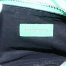BALENCIAGA Luca Goal XS Shoulder Bag Leather Green Silver 671309 Auth 158884SAM-15