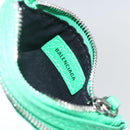 BALENCIAGA Luca Goal XS Shoulder Bag Leather Green Silver 671309 Auth 158884SAM-22