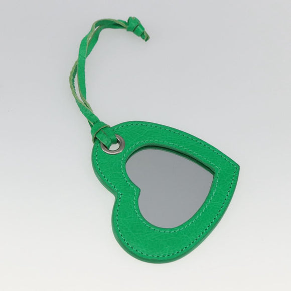 BALENCIAGA Luca Goal XS Shoulder Bag Leather Green Silver 671309 Auth 158884SAM