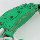 BALENCIAGA Luca Goal XS Shoulder Bag Leather Green Silver 671309 Auth 158884SAM-6