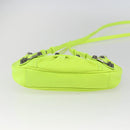 BALENCIAGA Luca Goal Mini Bag Leather Green Silver 695814 Auth 158885SAM-11