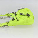 BALENCIAGA Luca Goal Mini Bag Leather Green Silver 695814 Auth 158885SAM-4