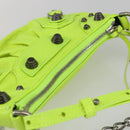 BALENCIAGA Luca Goal Mini Bag Leather Green Silver 695814 Auth 158885SAM-6