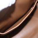 PRADA Baiadera Shoulder Bag Leather Brown Silver Auth 158889SAV-26