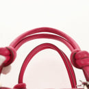Christian Dior Canage Hand Bag Coated Canvas Pink Silver Auth 158891V-8
