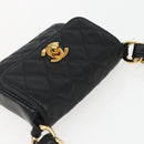 CHANEL Chain Mini Matelasse 11 Shoulder Bag Lamb Skin Black CC Auth 158892SM-6