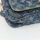 LOUIS VUITTON Monogram Denim Bum Bag Body Bag Blue M95347 LV Auth 158895SV-15