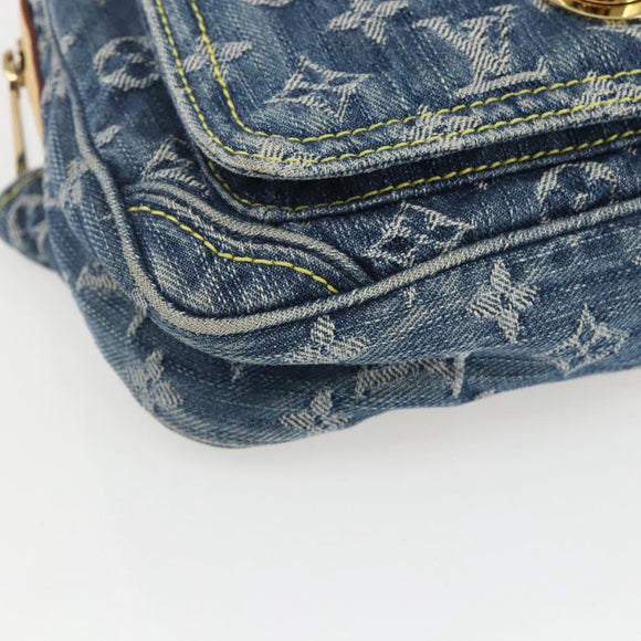 LOUIS VUITTON Monogram Denim Bum Bag Body Bag Blue M95347 LV Auth 158895SV
