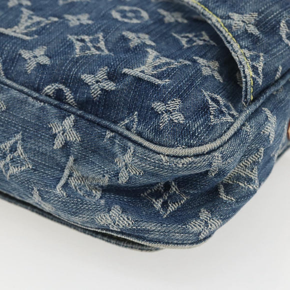 LOUIS VUITTON Monogram Denim Bum Bag Body Bag Blue M95347 LV Auth 158895SV