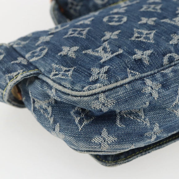 LOUIS VUITTON Monogram Denim Bum Bag Body Bag Blue M95347 LV Auth 158895SV