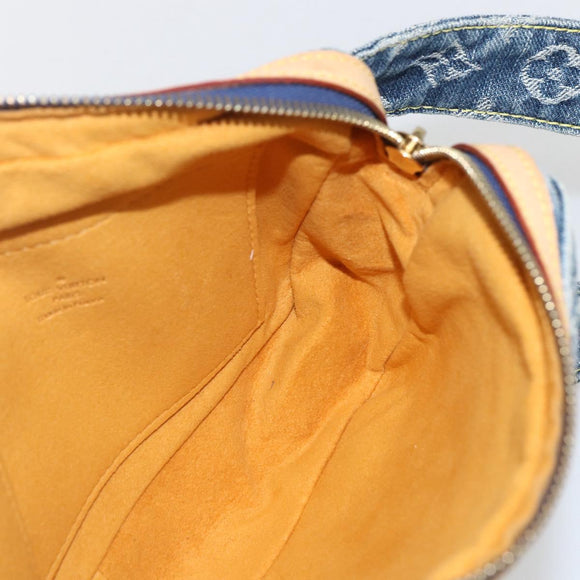 LOUIS VUITTON Monogram Denim Bum Bag Body Bag Blue M95347 LV Auth 158895SV