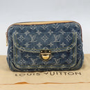 LOUIS VUITTON Monogram Denim Bum Bag Body Bag Blue M95347 LV Auth 158895SV-12
