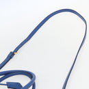 PRADA Hand Bag Safiano leather 2way Blue Gold Auth 158901SAV-15